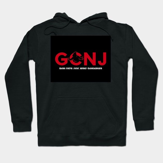 Gcnj red graphic Hoodie by GCNJ- Ghostbusters New Jersey